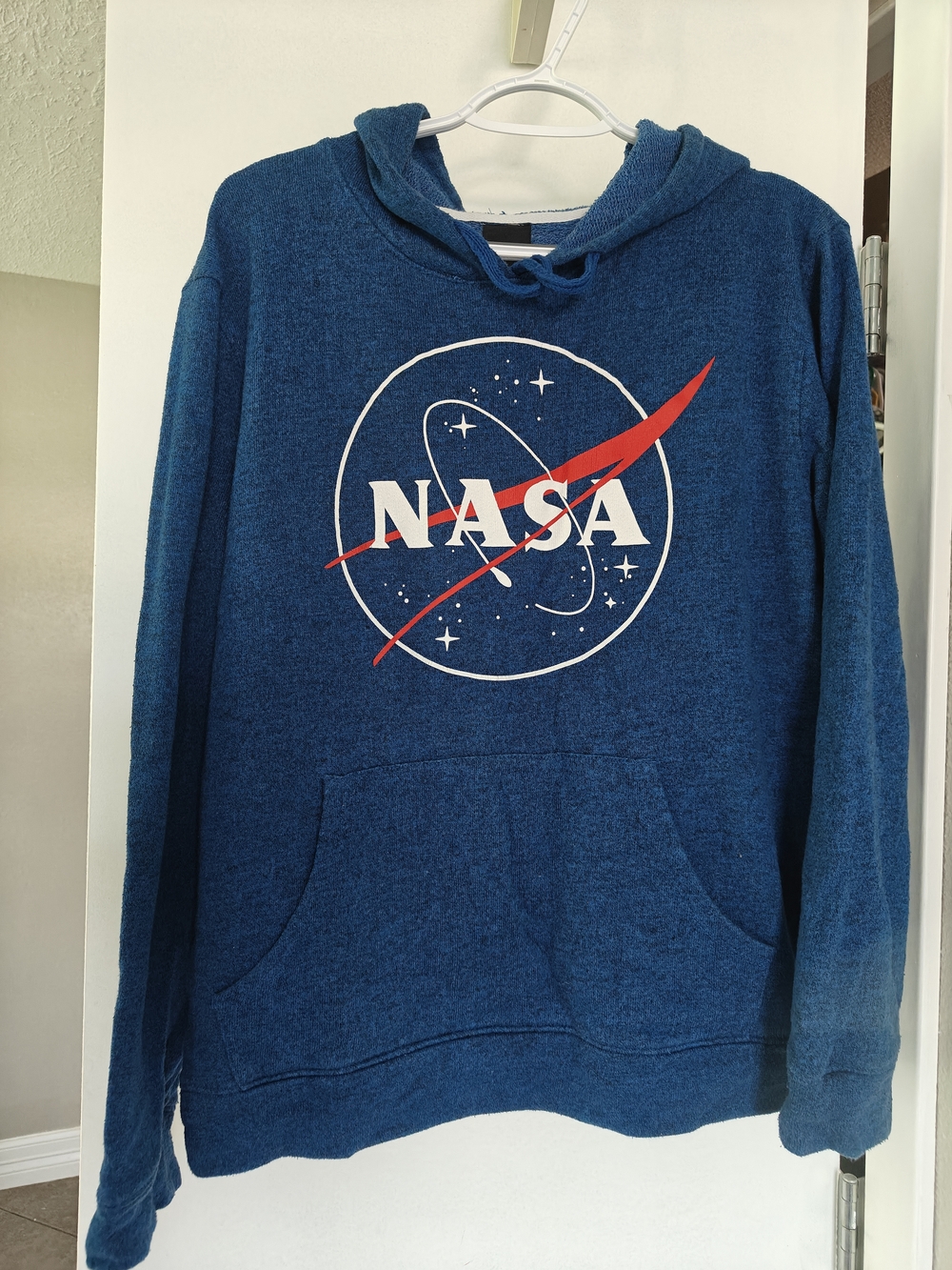 Blue NASA Logo Hooded Pullover